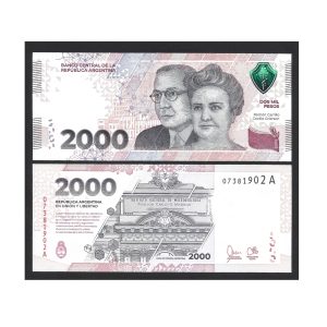CÉDULA DA ARGENTINA 2000 PESOS 2023 FE