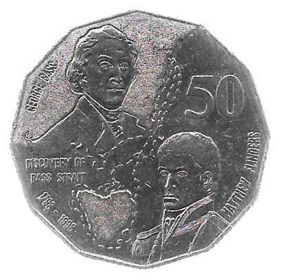 MOEDA DA AUSTRÁLIA 50 CENTS 1998