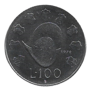 MOEDA DE SAN MARINO 100 LIRAS 1979 KM 95