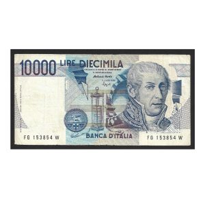 CÉDULA DA ITÁLIA 10000 LIRAS MBC