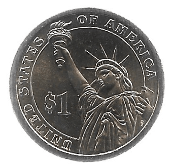 MOEDA DOS EUA 1 DÓLAR 2009 P KM 451 - Imagem 2