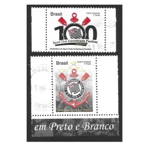 SELOS DESPERSONALIZADOS DO BRASIL CORINTHIANS CARIMBADO