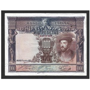 CÉDULA DA ESPANHA 1000 PESETAS 1925 MBC