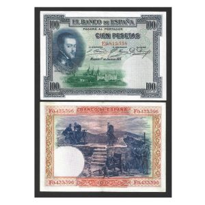CÉDULA DA ESPANHA 100 PESETAS  SOBERBA