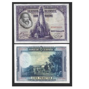 CÉDULA DA ESPANHA 100 PESETAS SOBERBA