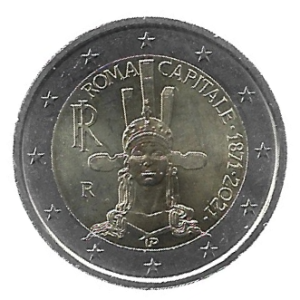 MOEDA DA ITÁLIA 2 EUROS 2021 KM 452