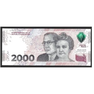 CÉDULA DA ARGENTINA 2000 PESOS SOBERBA