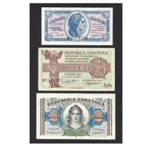 CÉDULAS DA ESPANHA 1937 FE