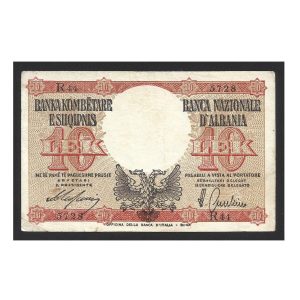 CÉDULA DA ALBÂNIA 10 LEK 1940 P 11 MBC/SOB