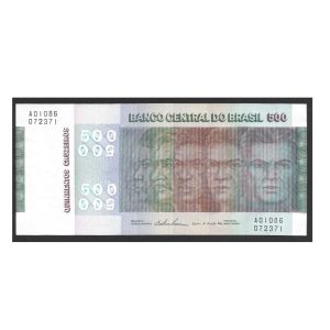 CÉDULA DO BRASIL 500 CRUZEIROS C 149 SOB/FE