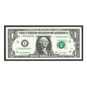 CÉDULA DOS EUA 1 DÓLAR 2013 LETRA L FE