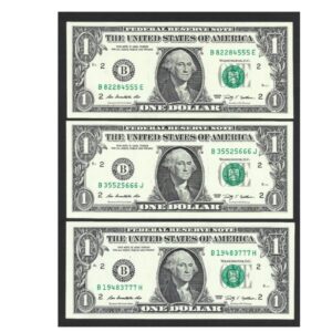CÉDULAS DOS EUA 1 DÓLAR 2009 LETRA B FE