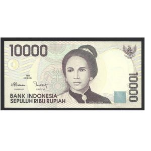 CÉDULA DA INDONÉSIA 10000 RUPIAS 1998 FE