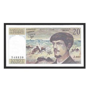 CÉDULA DA FRANÇA 20 FRANCOS SOB/FE