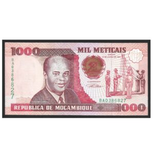 CÉDULA DE MOÇAMBIQUE 1000 METICAIS 1991 P 135 FE
