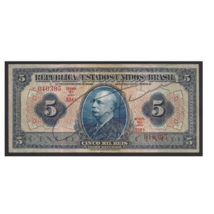 CÉDULA DO BRASIL 5000 RÉIS 1936 MBC/SOB R 100 B