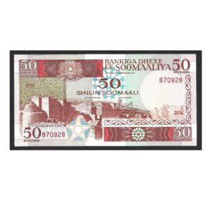 CÉDULA DA SOMÁLIA 50 SHILLINGS FE