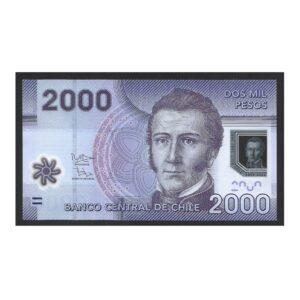 CÉDULA DO CHILE 2000 PESOS 2012 POLÍMERO FE