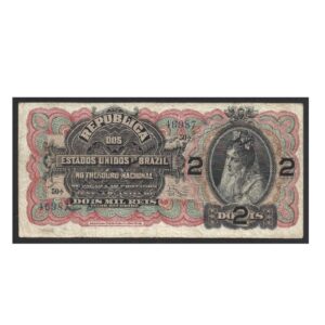 CÉDULA DO BRASIL 2 MIL RÉIS 1918 R 084 MBC +