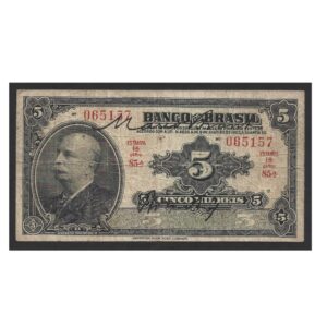 CÉDULA DO BRASIL 5000 RÉIS 1923 R 195 B MBC