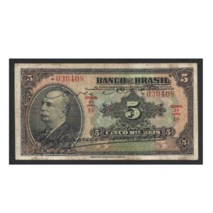 CÉDULA DE 5 MIL RÉIS 1930 R 203 A MBC +