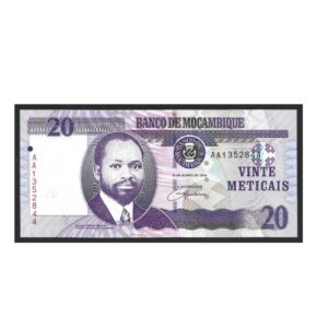 CÉDULA DE MOÇAMBIQUE 20 METICAIS 2006 FE