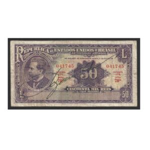 CÉDULA DO BRASIL 50000 RÉIS 1936 MBC R 130