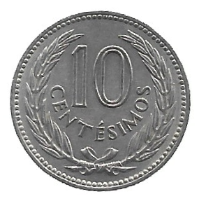 MOEDA DO URUGUAI 10 CENTAVOS 1953 KM 35