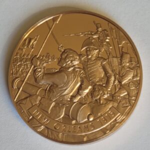MEDALHA PROOF DE COBRE  BATALHAS DE GRANDES GUERRAS