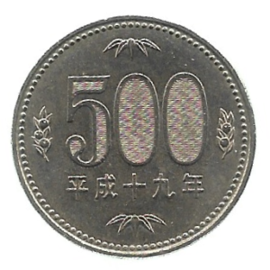 MOEDA DO JAPÃO 500 IENES 2006 KM 125