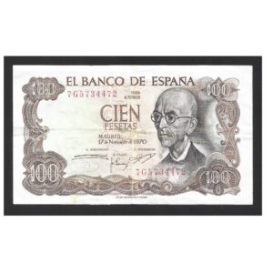CÉDULA DA ESPANHA 10 PESETAS MBC