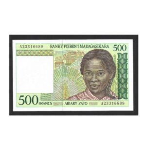 CÉDULA DE MADAGASCAR 500 FRANCOS 1994-96 P 75 A FE