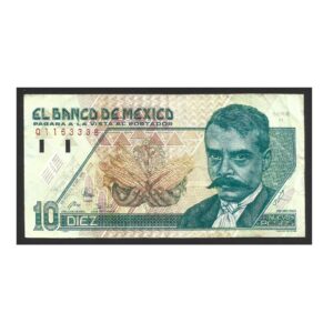 CÉDULA DO MÉXICO 10 NUEVOS PESOS MBC