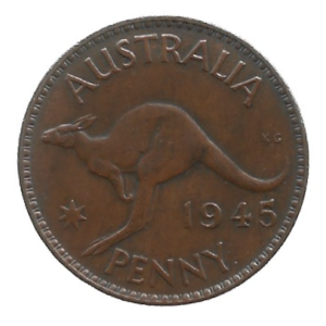 AUSTRÁLIA 1 PENNY 1945 KM 36