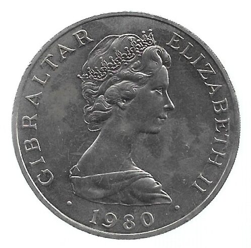 MOEDA DE GIBRALTAR 1 COROA 1980 KM 12 - Imagem 2