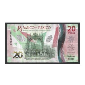 CÉDULA DO MÉXICO 20 PESOS MBC