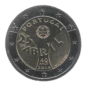 MOEDA DE PORTUGAL 2 EUROS 2014 KM 844