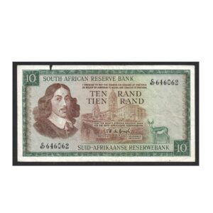 CÉDULA DA ÁFRICA DO SUL 10 RANDS MBC