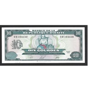 CÉDULA DO HAITI 10 GOURDES 1999 P 256 FE