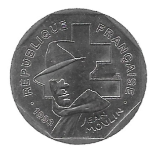 MOEDA DA FRANÇA 2 FRANCOS 1993 KM 1062