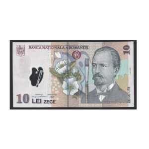 CÉDULA DA ROMÊNIA 10 LEI 2005 POLÍMERO FE