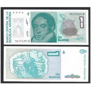 CÉDULA DA ARGENTINA 1 AUSTRAL FE
