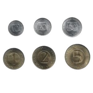 MOEDAS DA ESLOVÊNIA CONJUNTO 6 MOEDAS