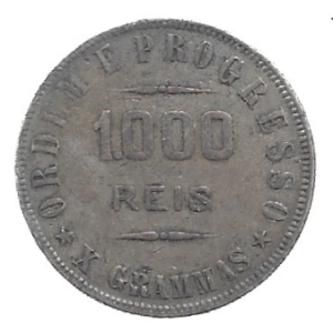 MOEDA DO BRASIL 1000 RÉIS P 692 SOBERBA