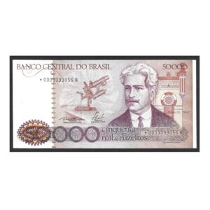 CÉDULA DO BRASIL 50000 CRUZEIROS C 175 A FE