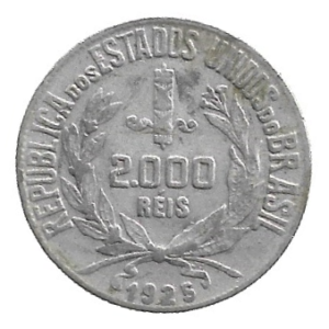 MOEDA DO BRASIL 2000 RÉIS 1925 P 711 SOBERBA