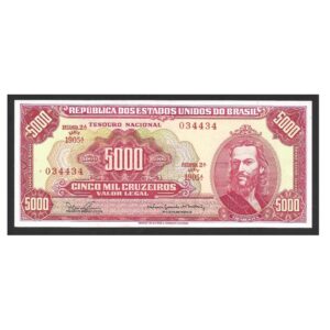 CÉDULA DO BRASIL 5000 CRUZEIROS C 110 FE
