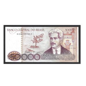 CÉDULA DO BRASIL 50000 CRUZEIROS C 172 SOB/FE