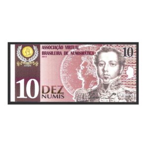 CÉDULA DE FANTASIA D PEDRO I 10 NUMIS