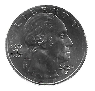 MOEDA DOS EUA 25 CENTS/QUARTER 2024 P - Imagem 2